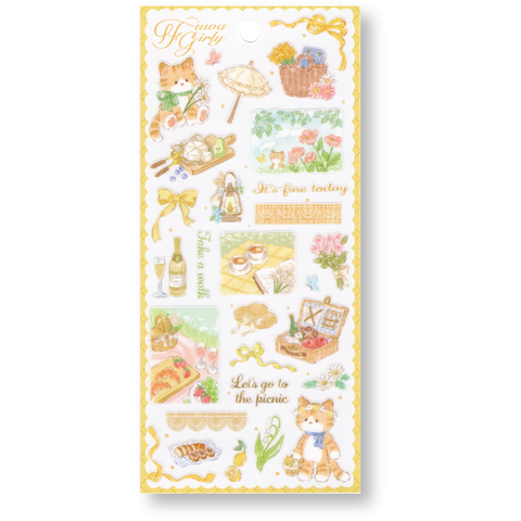 Mind Wave Flower Girly Planner Stickers (Picnic)