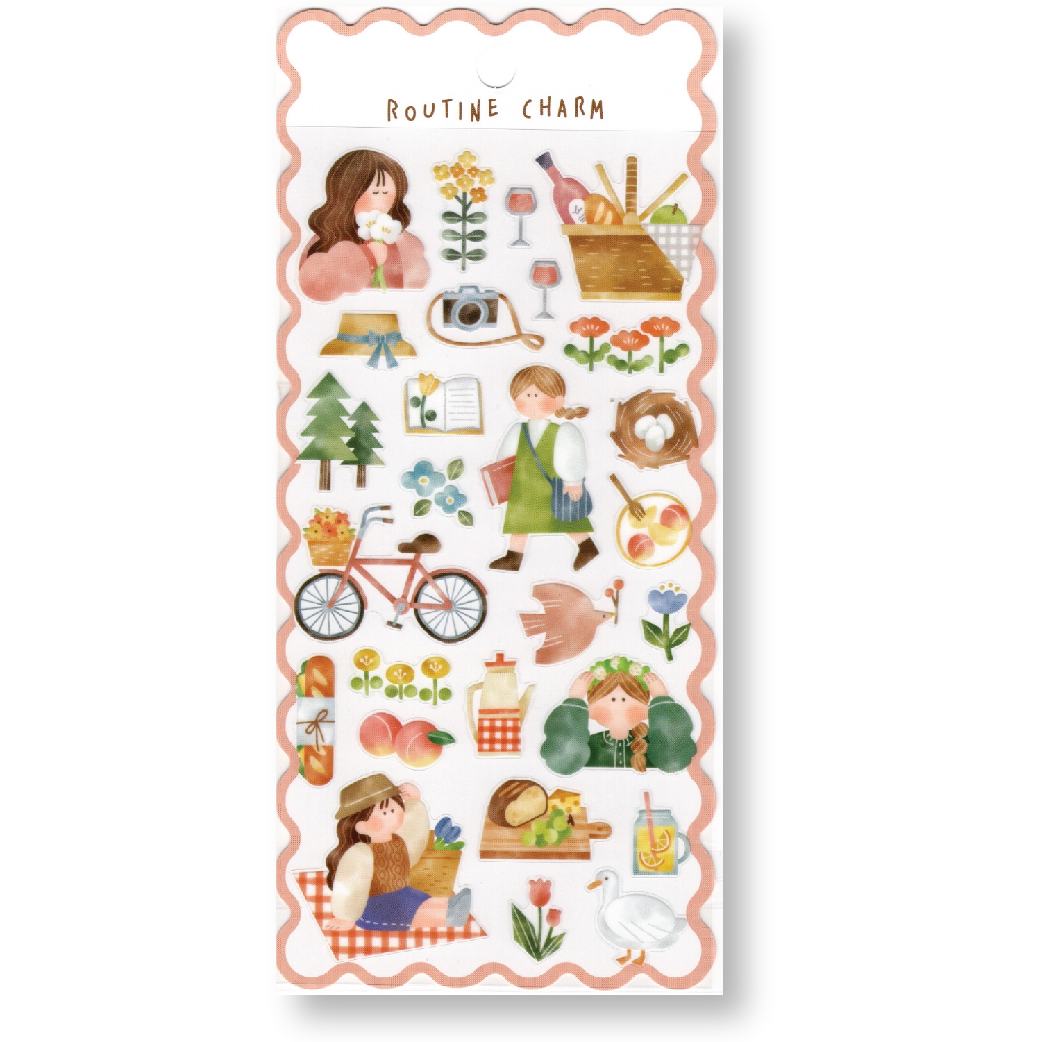 Mind Wave Routine Charm Planner Stickers (Picnic)