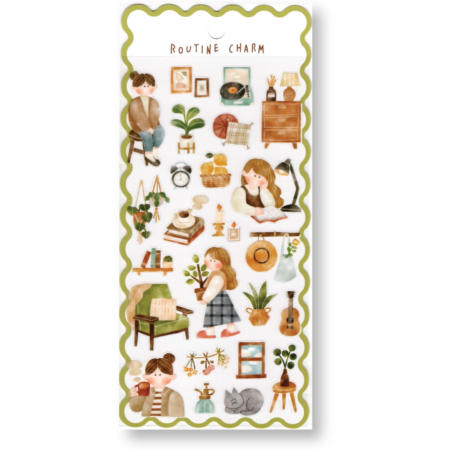 Mind Wave Routine Charm Planner Stickers (Interior)