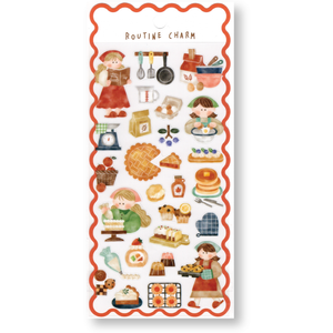 Mind Wave Routine Charm Planner Stickers (Cooking)