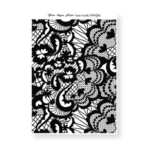 FWQ83 Foiled Lace Washi Paper Stickers