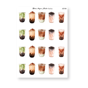 Boba Journaling Planner Stickers