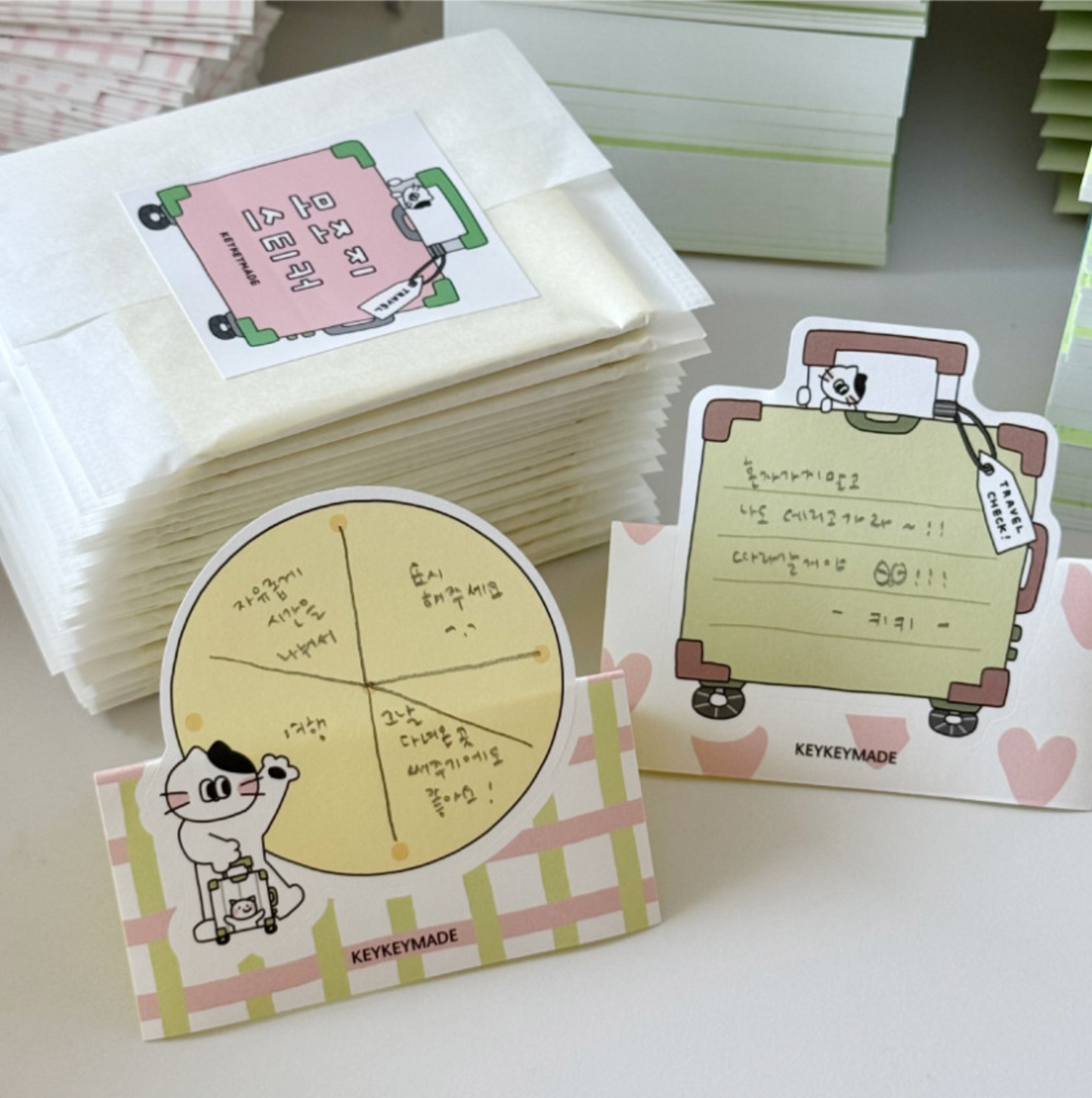Keykeymade Travel Illustration Sticker Pack