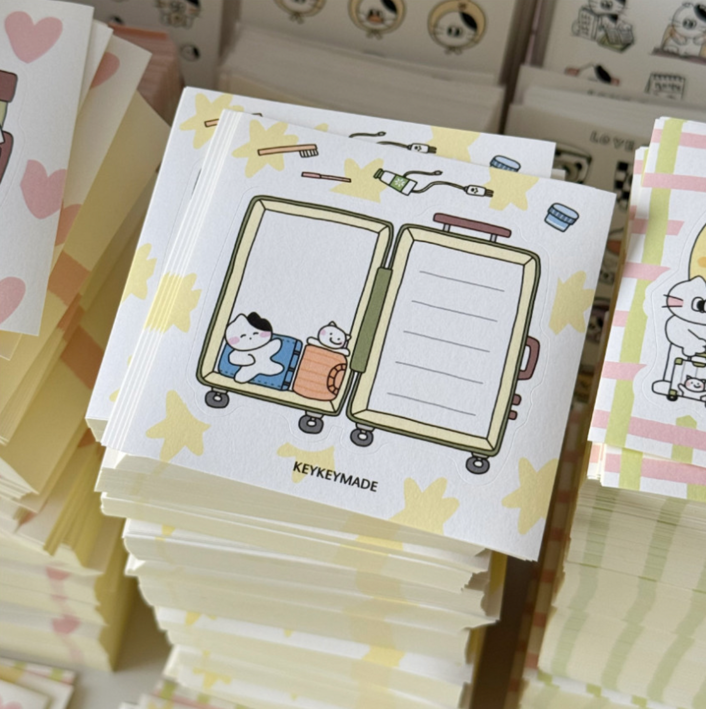 Keykeymade Travel Illustration Sticker Pack