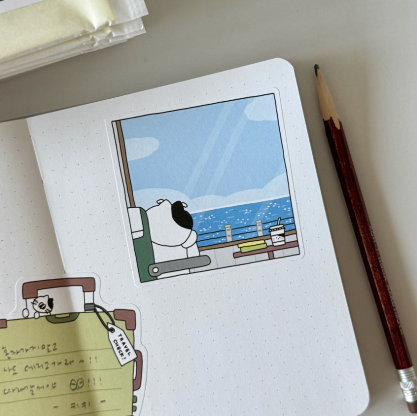 Keykeymade Travel Illustration Sticker Pack
