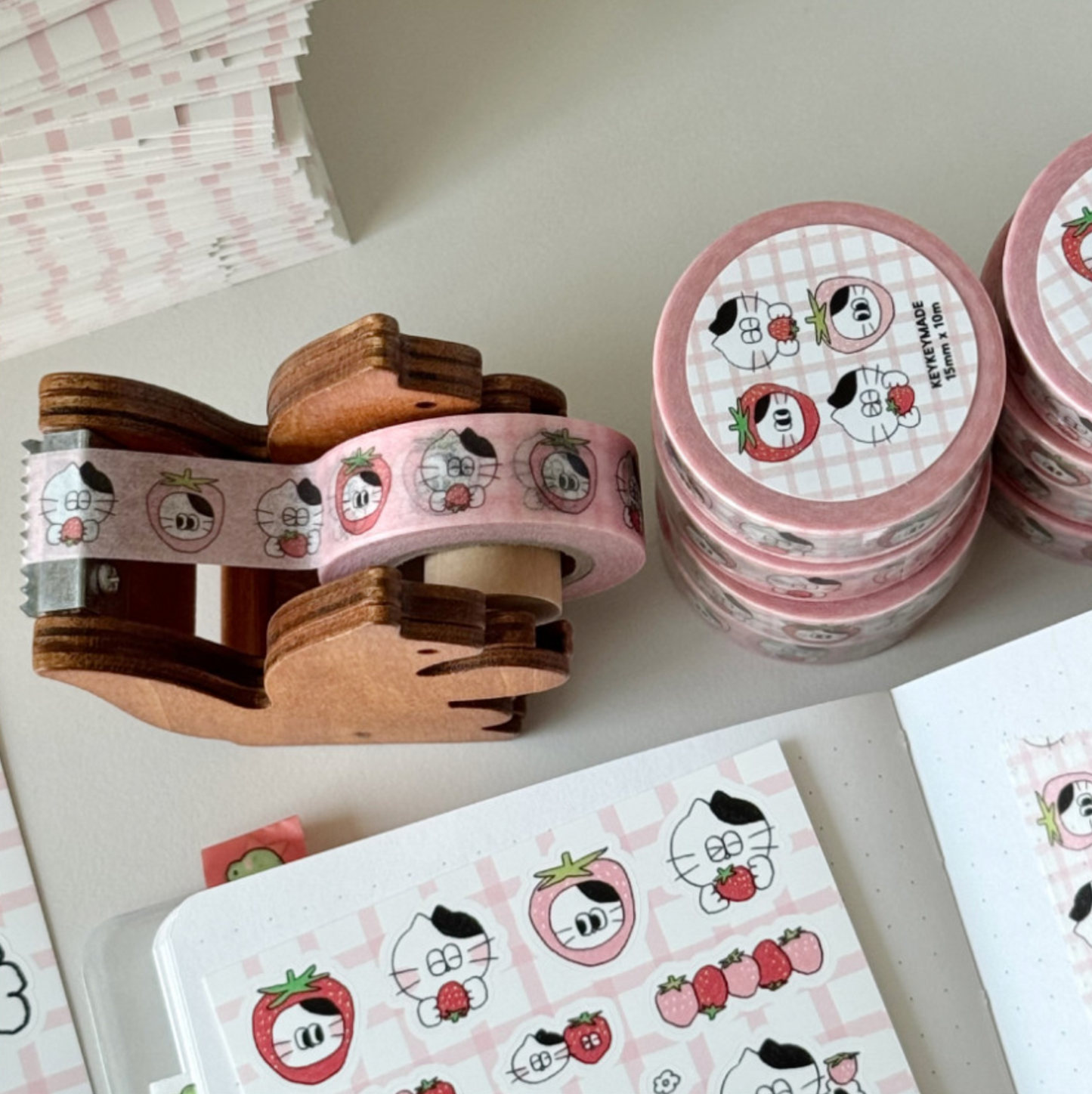Keykeymade Sweet Strawberry Washi Tape