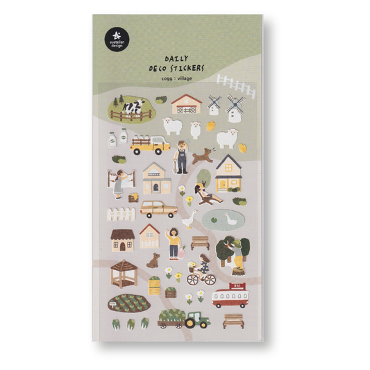 Suatelier Deco Planner Stickers (Village)