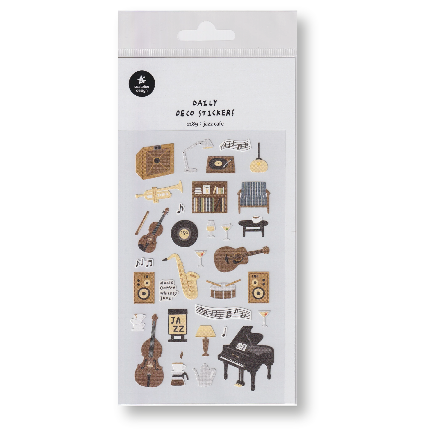 Suatelier Deco Planner Stickers (Jazz Cafe)
