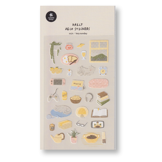Suatelier Deco Planner Stickers (Lazy Sunday)