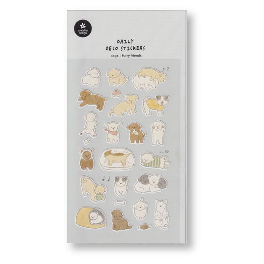 Suatelier Deco Planner Stickers (Furry Friends)