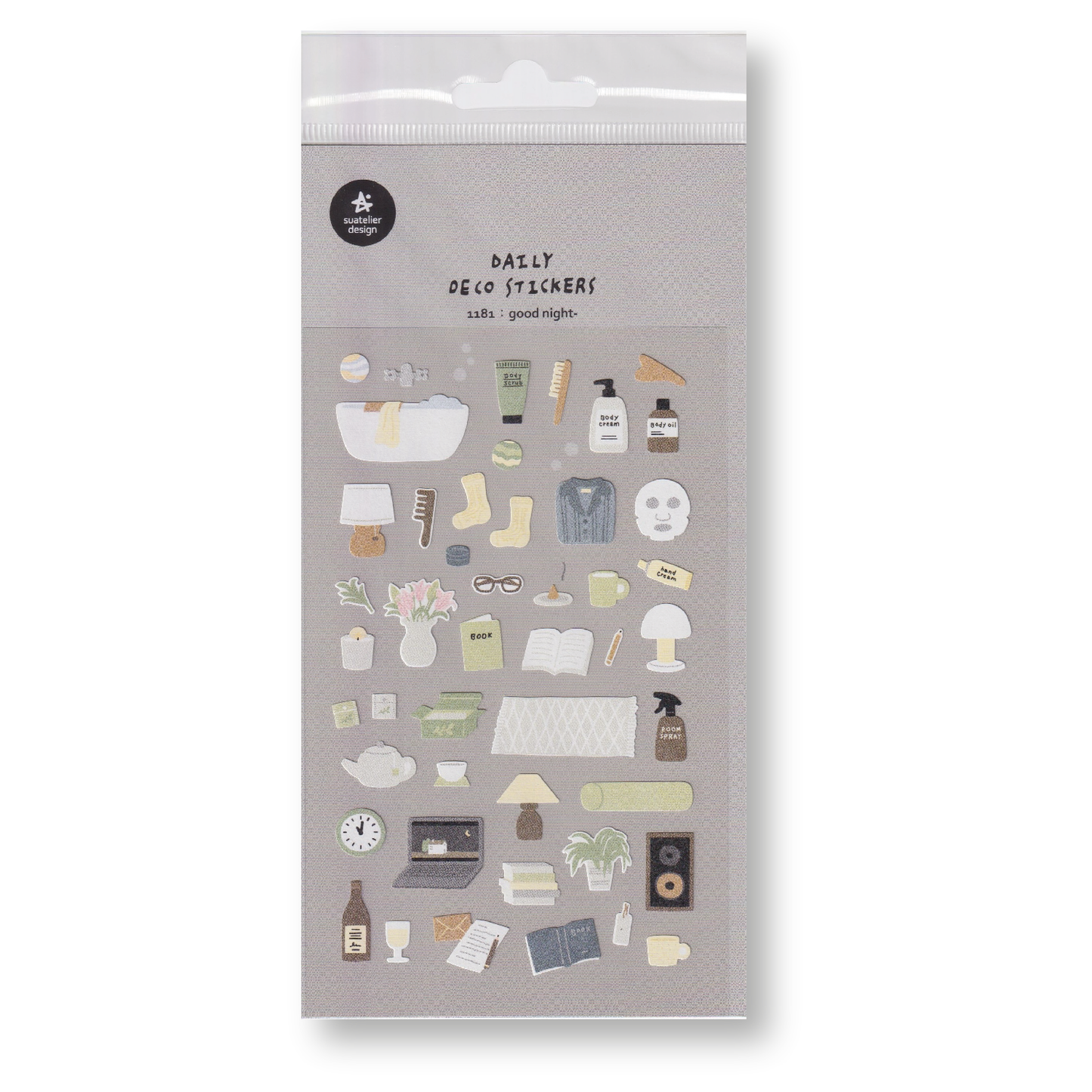 Suatelier Deco Planner Stickers (Good Night)