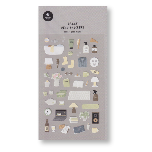 Suatelier Deco Planner Stickers (Good Night)