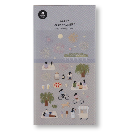 Suatelier Deco Planner Stickers (Midnight Picnic)