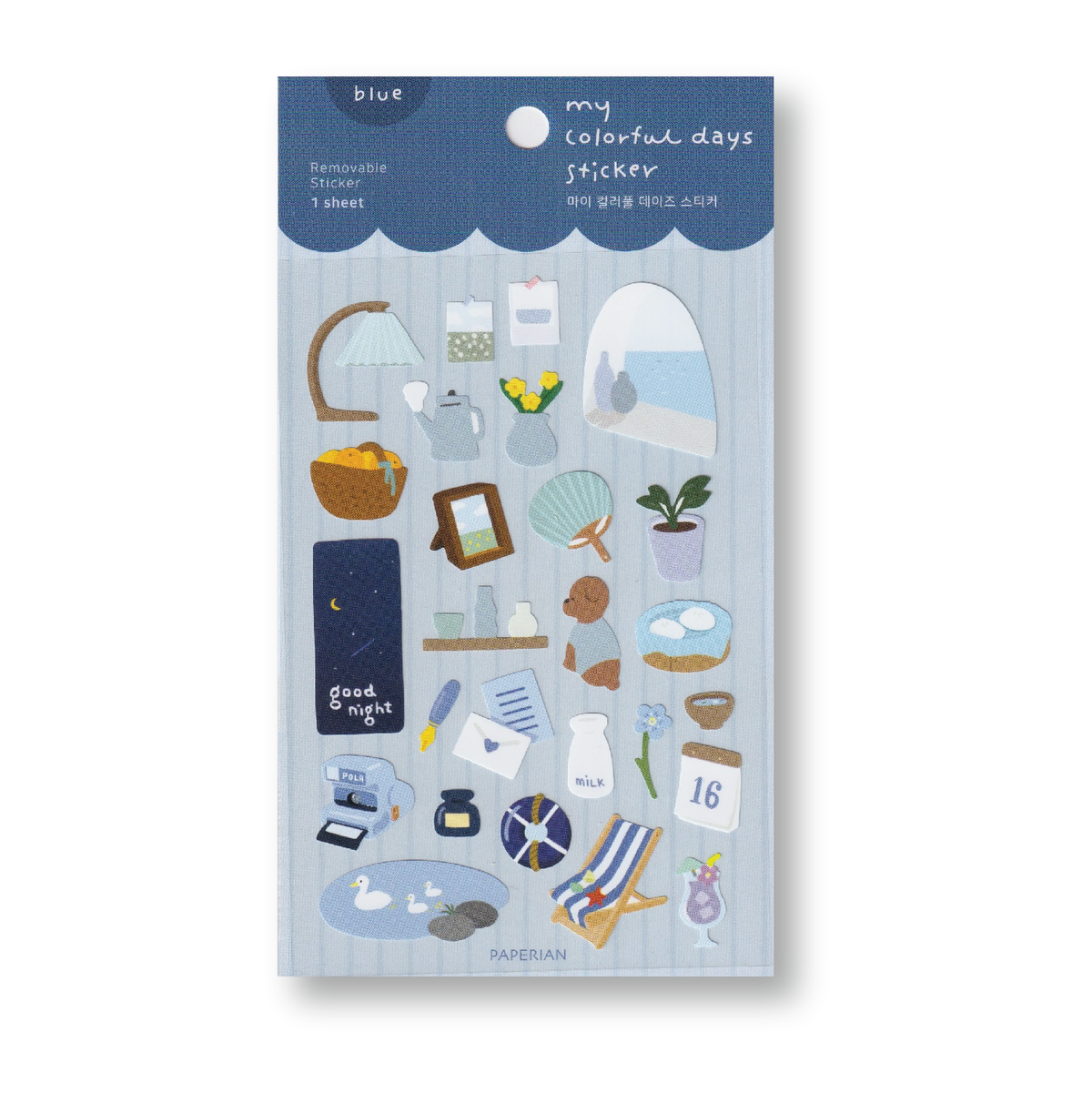 My Colorful Days Sticker Blue