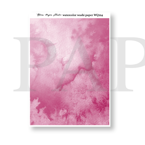 WQ224 Watercolor Washi Paper Journaling Stickers