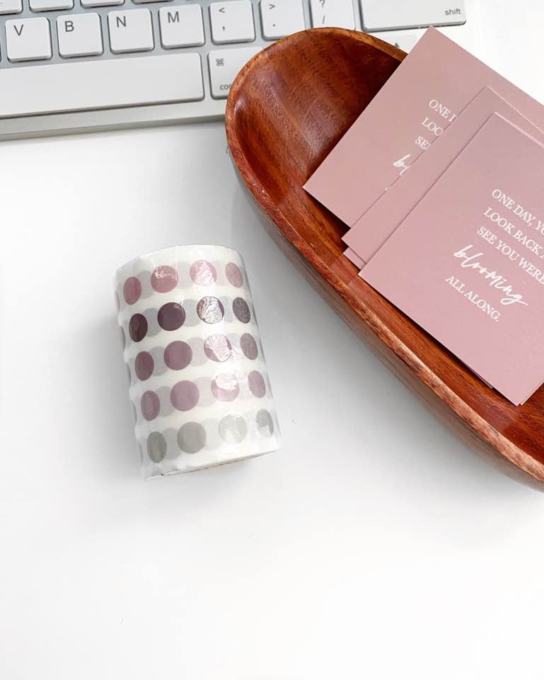 Transparent Dot Stickers - Wine
