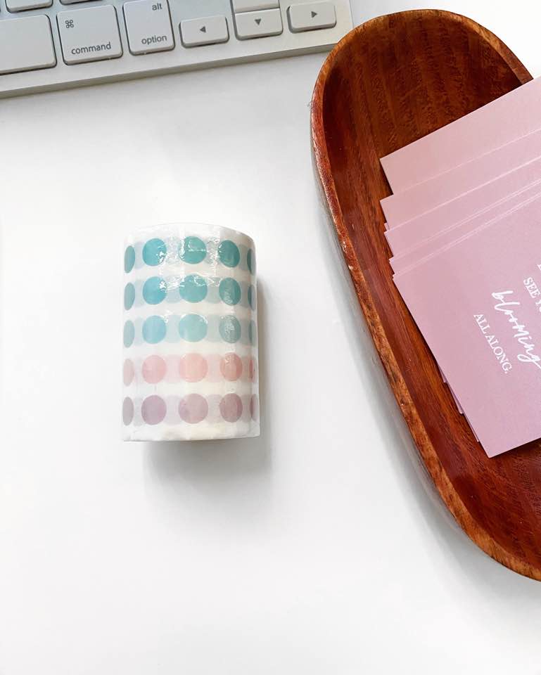 Transparent Dot Stickers - Cotton Candy