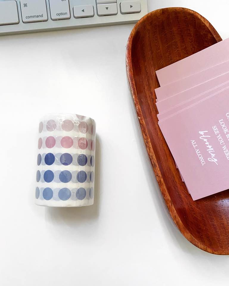 Transparent Dot Stickers - Cornflower