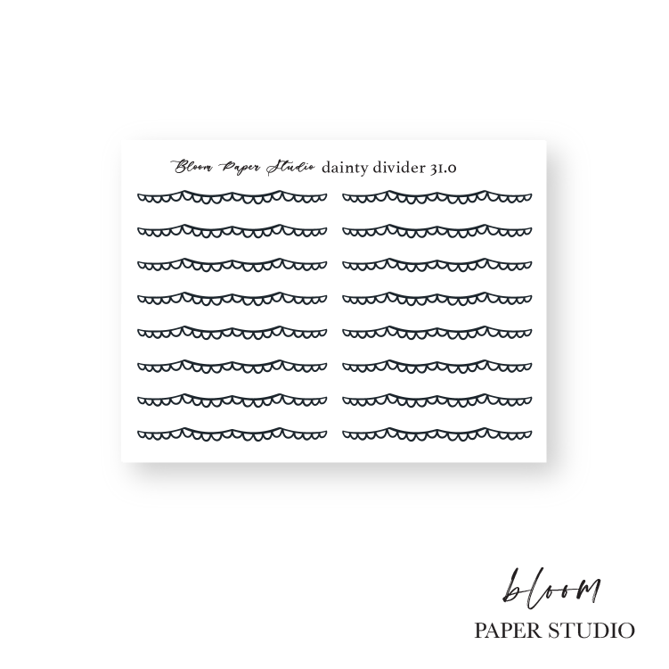Foiled Dainty Divider Stickers 31.0