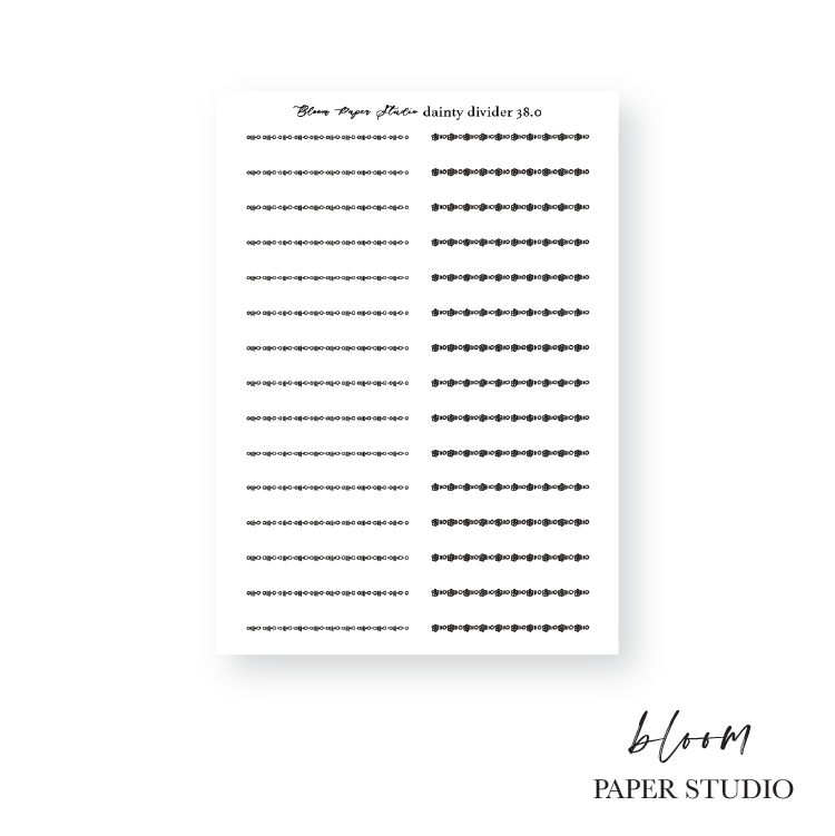 Foiled Dainty Divider Stickers 38.0