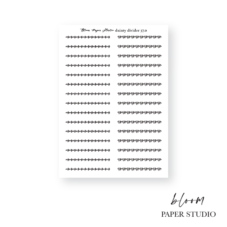 Foiled Dainty Divider Stickers 37.0