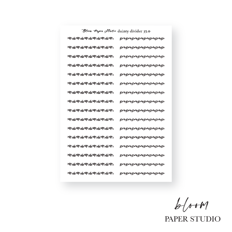 Foiled Dainty Divider Stickers 35.0