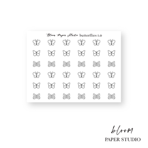 Foiled Butterflies Stickers 1.0