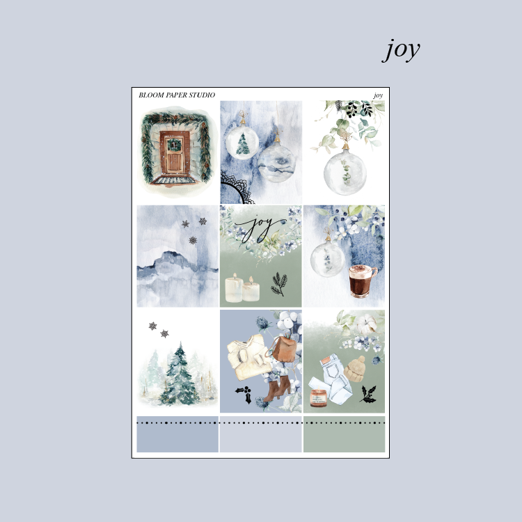 Joy Foiled Planner Sticker Kit