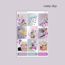 Load image into Gallery viewer, Rainy Day Foiled Planner Sticker Kit
