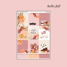 Load image into Gallery viewer, Hello Fall Foiled Planner Sticker Kit
