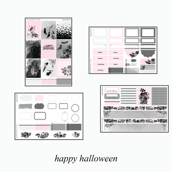 Happy Halloween Foiled Planner Sticker Kit
