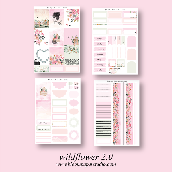 Wildflower 2.0 Foiled Planner Sticker Kit