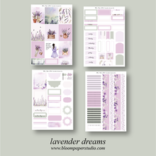 Load image into Gallery viewer, Lavender Dreams Foiled Planner Sticker Kit
