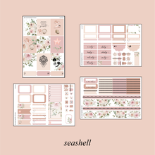 Load image into Gallery viewer, Seashell Foiled Planner Sticker Kit
