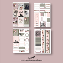 Load image into Gallery viewer, Spell Halloween Foiled Planner Sticker Kit
