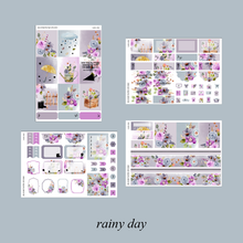 Load image into Gallery viewer, Rainy Day Foiled Planner Sticker Kit

