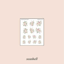 Load image into Gallery viewer, Seashell Foiled Planner Sticker Kit
