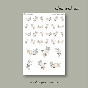 Plan with Me Foiled Planner Sticker Kit