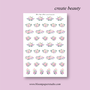Create Beauty Foiled Planner Sticker Kit