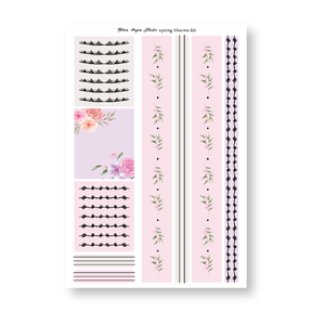 Spring Blooms Foiled Planner Sticker Kit