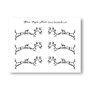 Foiled Tree Branch Planner Stickers 1.0